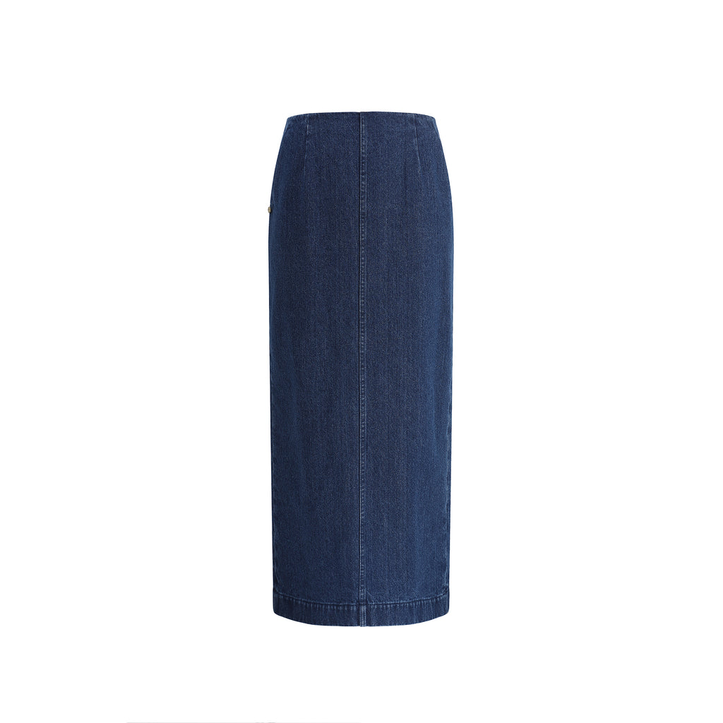 AW25 Column Denim Skirt