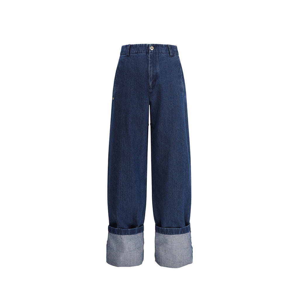 AW25 Ren Denim Turn Up Trousers