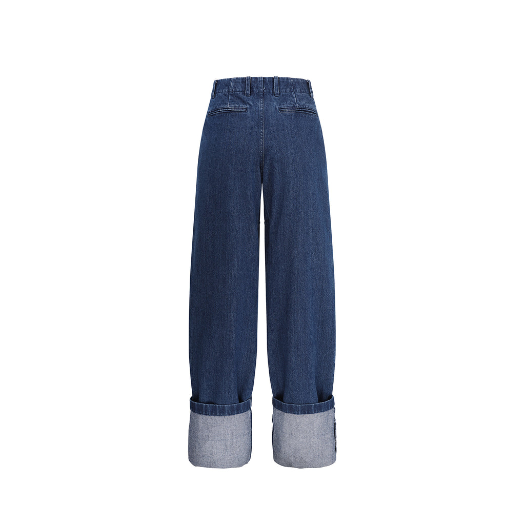 AW25 Ren Denim Turn Up Trousers