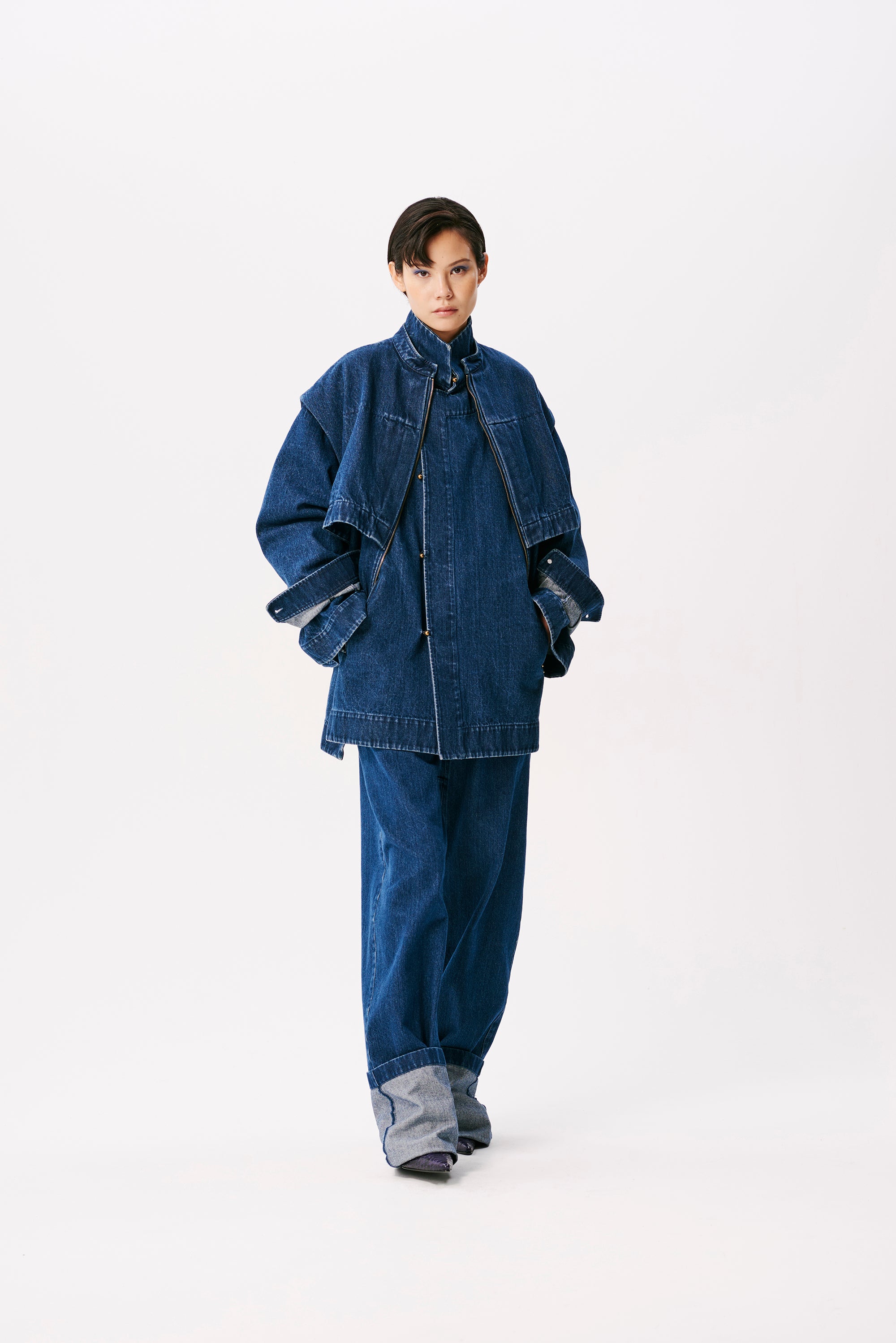 AW25 Ren Denim Turn Up Trousers