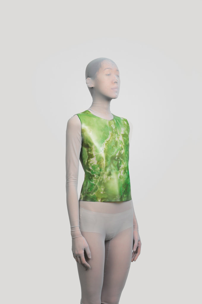 RUBBER TOP GREEN MARBLE